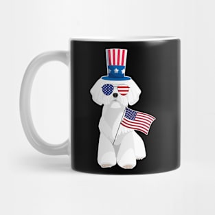 Westie Uncle Sam Hat Sunglasses Usa Flag 4th Of July Mug